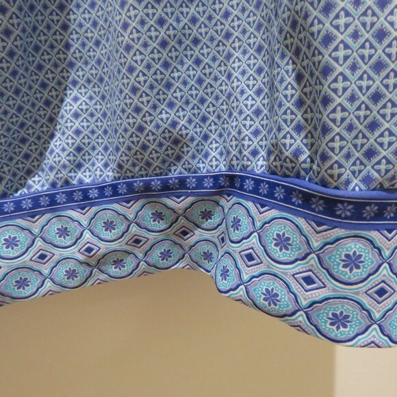 CABANA LIFE X TALBOTS Blue Diamond Blouson Tankini Top Summer Vacation - Size S - Picture 10 of 12